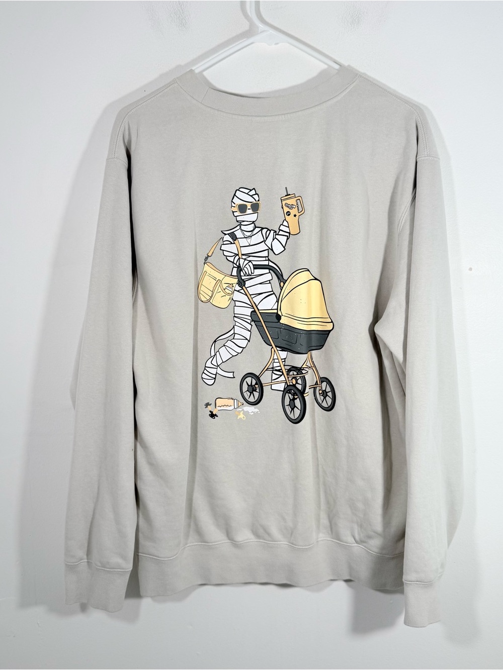 Living Fully Co Mallory Ervin I’m A Cool Mummy Halloween Sweatshirt Medium